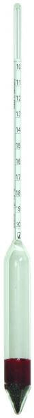 Baumé-Hydrometers, nominal range 10/1,0