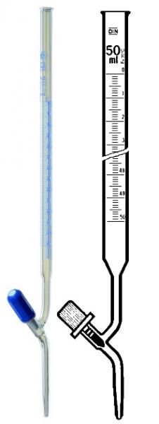 Burettes / Schellbach Burettes - Ptfe Spindle Stopcock