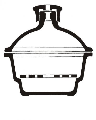 Desiccators with plastic knob