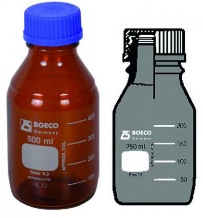 Laboratory Bottles, amber